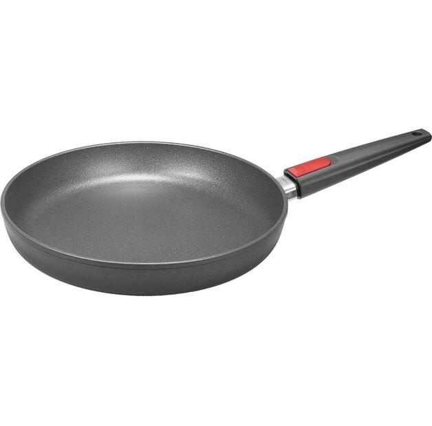 Woll Nowo Titanium Induction Cast Iron Frying Pan with Removable Handle 24 Cm (1524IL)