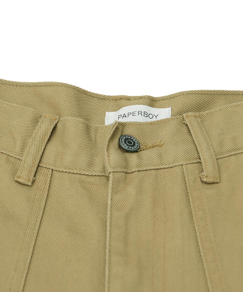 PAPERBOY Regular Fit Cotton Pants - Beige