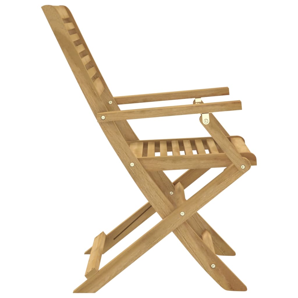 Garden Chairs 4 Pcs. Foldable 54.5 X 61.5 X 86.5 Cm Solid Acacia Wood