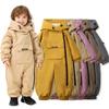 Snödräkt för barn Flickor Pojkar En delad Snödräkt Vattentät Vindtät Vinter Utomhus Overaller Snowboard Skidkläder Med Huva Isolerad Jumpsuit