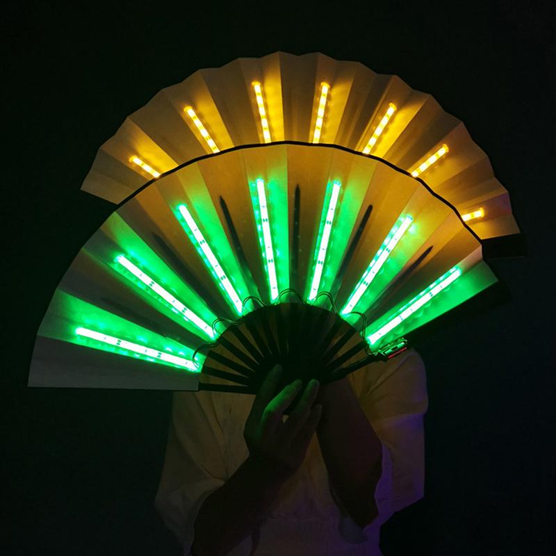 Party Led Fan Luminous Stage Performance Show Light Up Fan Birthday Party Gift