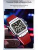 OFNS Six-Hand Men's Square Quartz Watch: Luminous, Day-Date, 30M Waterproof, Silicone Steel Band, Hot Seller