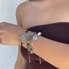 Ethnischer Stil Sonne Schmetterling Perlenarmband, Vintage Farbe Stern Schmuckset Armband