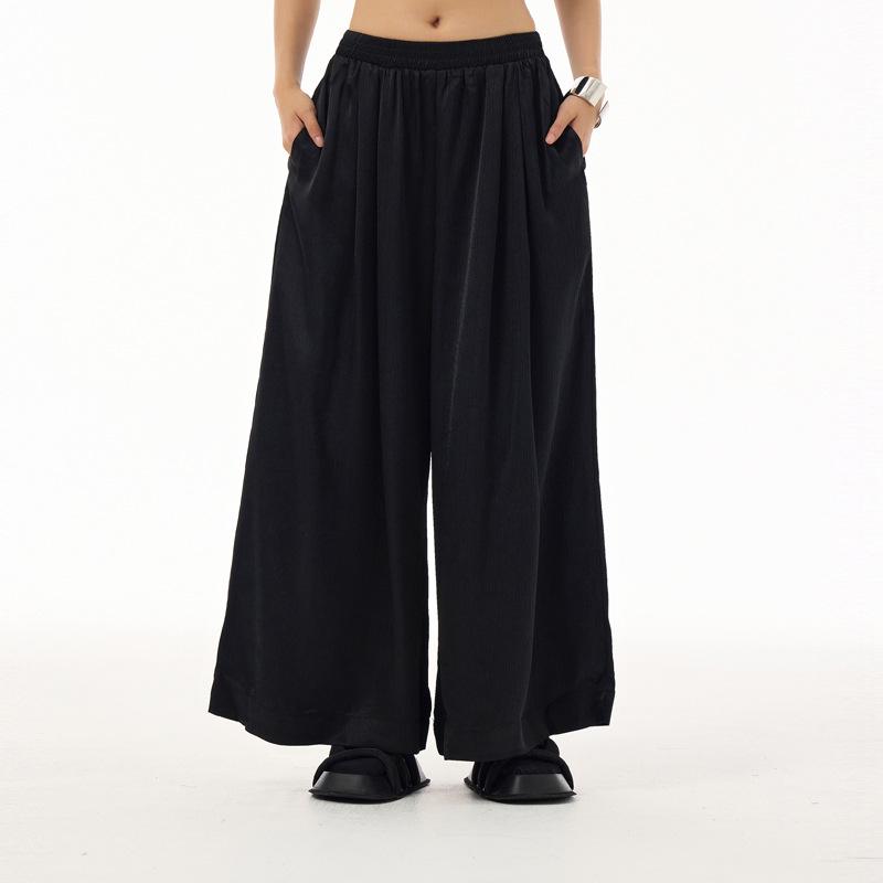 2026 Summer Hong Kong Style Yamamoto Casual Loose Wide-Leg Pants