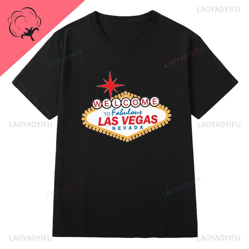 Welcome To Fabulous Las Vegas TShirtNevada Vintage Girls Trip Vegas Las Vegas Cotton Ocollar Short Sleeve Graphic T Shirts
