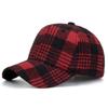 Baseball Caps Klassische Plaid Print Komfortable Frühling Herbst Winter
