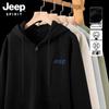 JEEP SPIRIT Men's Casual Hooded Zip-Up Sweatshirt