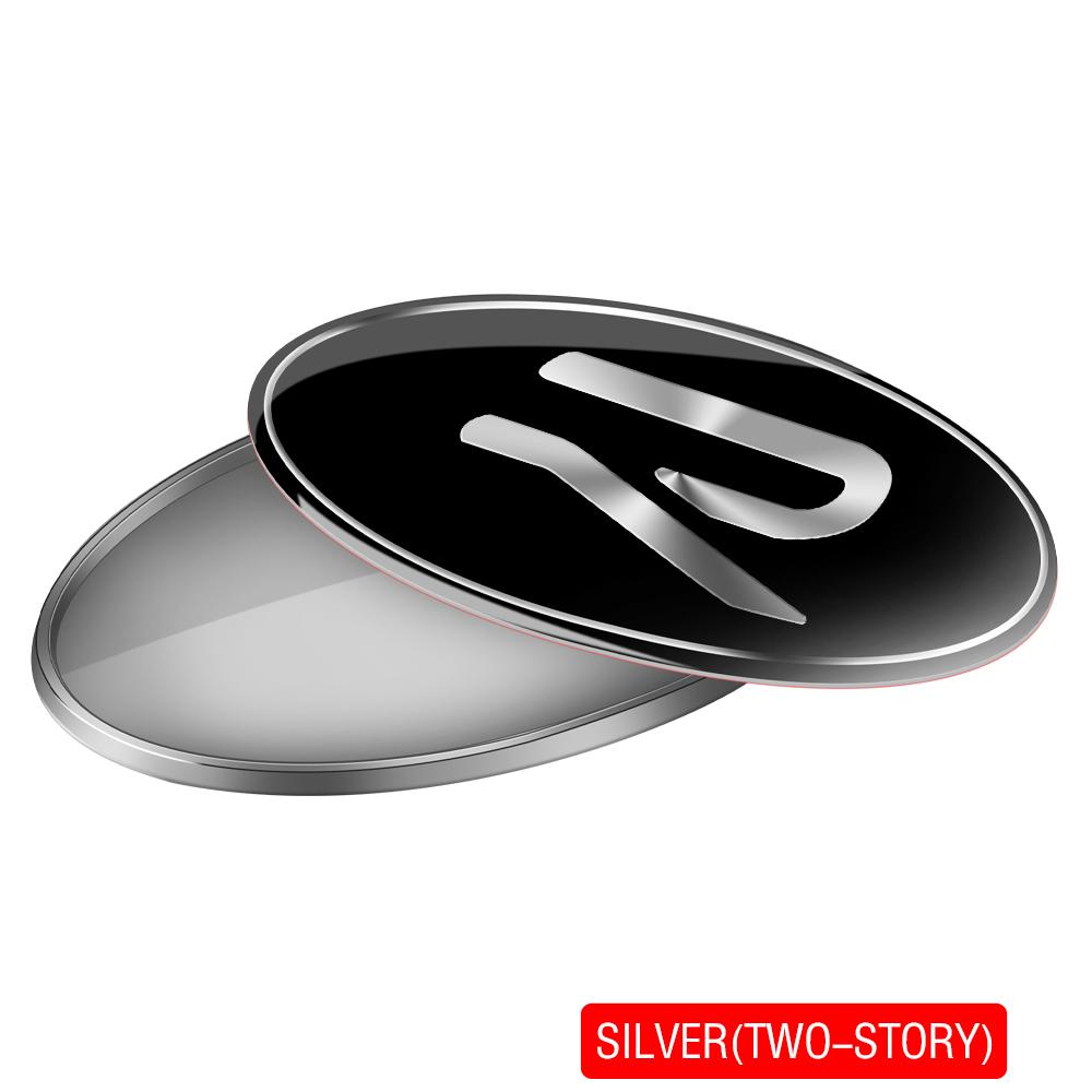 Metal Car Badge Sticker Rear Tail Trunk Side Body Emblem Valve Cap For VW New R Jetta B6 Golf Beetle PASSAT MK4 Bora Accessories Nh8