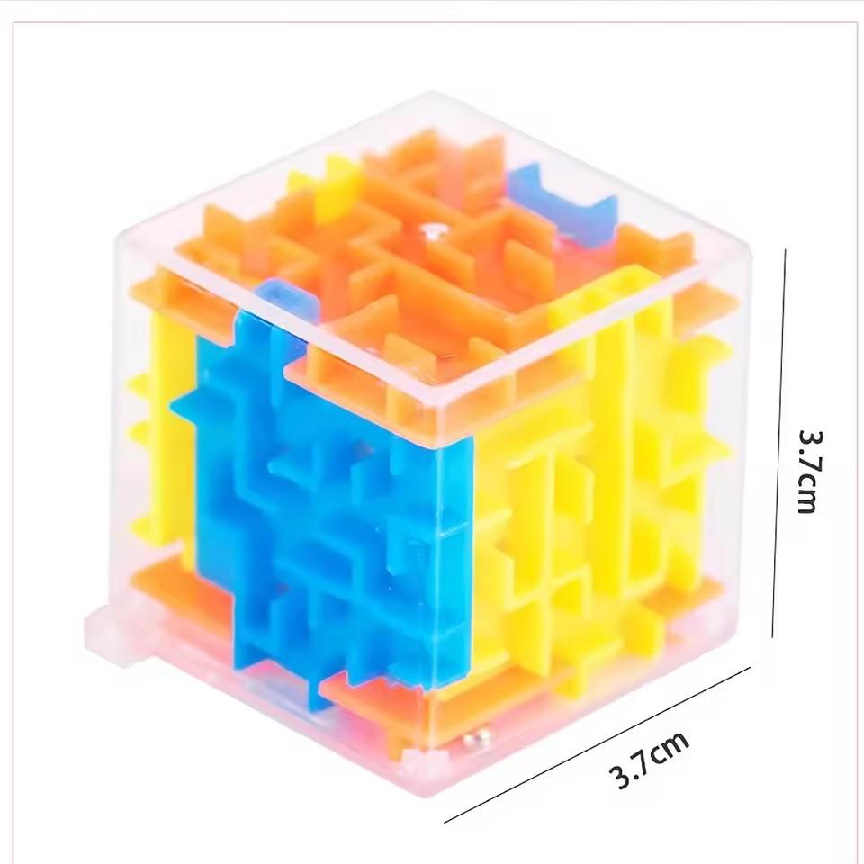 3,8 cm 3D kocka s korálkami bludisko Vzdelávacie hračky Chlapci Dievčatá Darček k narodeninám Svadobný hosť Darček na rozdávanie Darček pre deti Hračky na uvoľnenie stresu