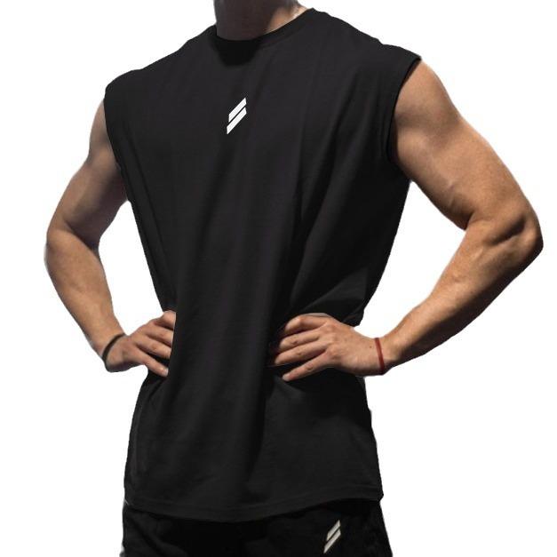 Heren Zomer Ronde Hals Mouwloos T-shirt Patroon Slim Fit Los T-shirt Eenvoudig Casual Mode Ademend T-shirt Gym Sport Mouwloos T-shirt