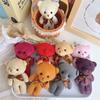 Neuer Teddy Einteiler Bär Puppe Fliege Bärenanhänger Plüsch Schlüssel Kreative Puppe Wohlfahrt