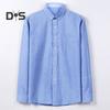 Fall Men Shirt Stand-up Collar Buttons Long Sleeves Solid Color Slim Fit Mid Length Casual Formal Business Commute Top