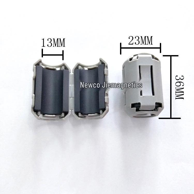 Anti-Interference Magnetic Ring Ferrite Core Snap-On EMC Nickel-Zinc Shield Filter