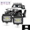 Auto 60W LED Arbeitsscheinwerfer 12V Spot Flut Combo Pods für SUV ATV Geländefahrzeuge LKW Boote Universelle Nebelscheinwerfer