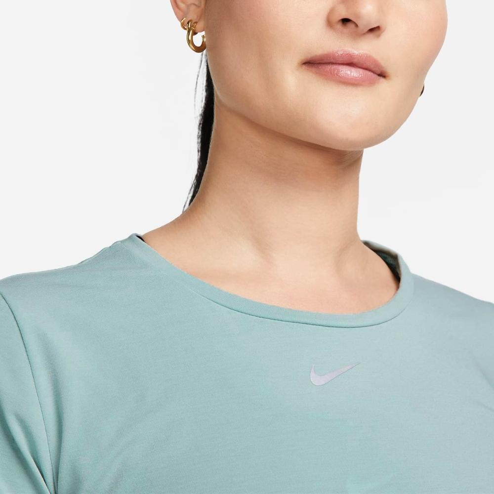 Nike Eenfarget rund hals kort ermet t-skjorte dame topper blå DD0619-309