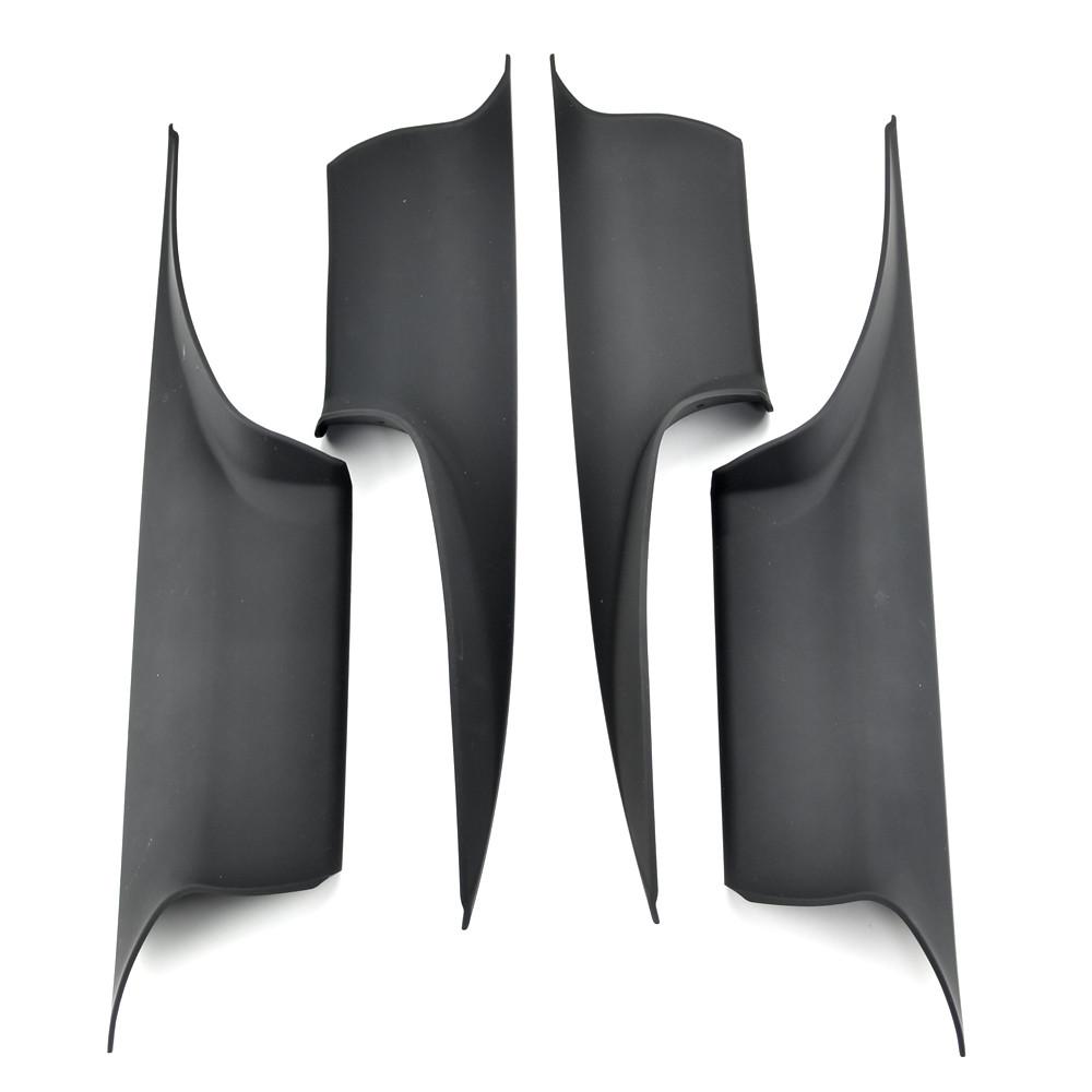 Set 4 Door Interior Inside Handle Pull Carrier Cover For BMW 7 F01 F02 2008-2015