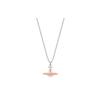Saturn Sphere Pendant Necklace Unisex Necklace Brass Pink 8050889744184