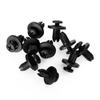 10 Stück Verkleidungsblende Bolzenclip 6mm Kunststoffschraube Nieten Clips Schwarz Für Honda