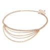 Retro Simple Multilayer Diamond Female Bikini Waist Chain Charm Women Waist Chain Belly Belt Fashion Jewelry Body Necklace