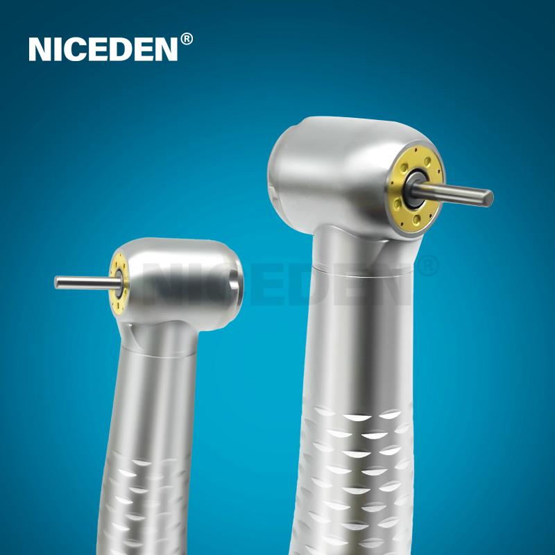 Niceden Tichý LED turbínový vzduchový rotor s tlačítkem, přenosná zubní LED vysokorychlostní násadec s 5 LED světly