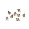 20Pcs 6mm Stainless Steel Rhinestone Beads Gold Color Crystal Charms Pendants for DIY Necklace Bracelet Charm Jewelry Making