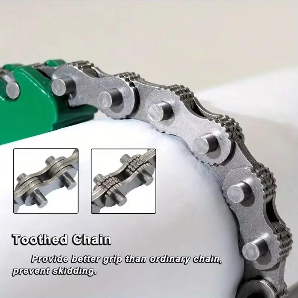 Steel Construction Chain Filter Wrench Heavy Duty Ergonomic Handle Oil Filter Wrench Non Slip Multifunction Tool