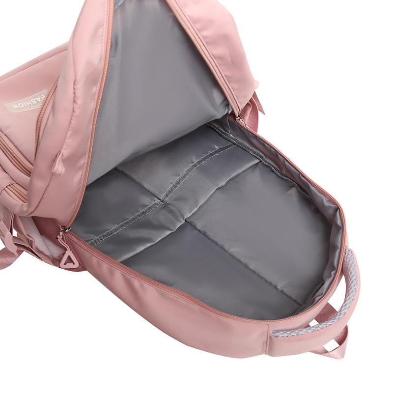 Schultasche beginnt Schule neue große Kapazität Mittel- und Oberschüler Schultasche Damen High-End Nylon Freizeitrucksack mehrschichtig Reisetasche