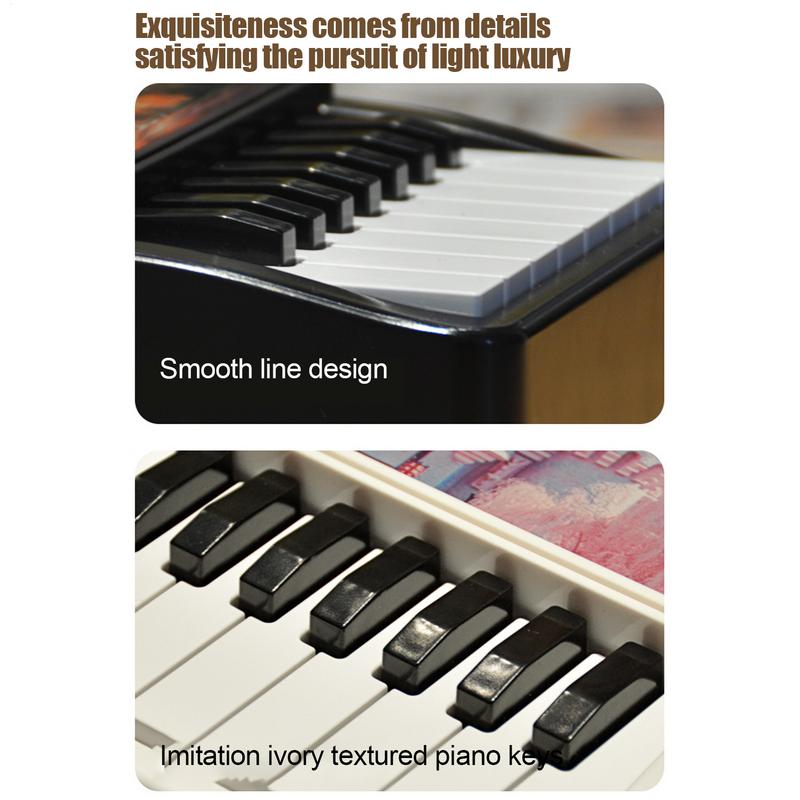 Taylors Piano Calendar 2025 Mini Piano Calendar Desktop Peripheral Ornaments with 32 Music Calendar Cards Songs Gift for Fans