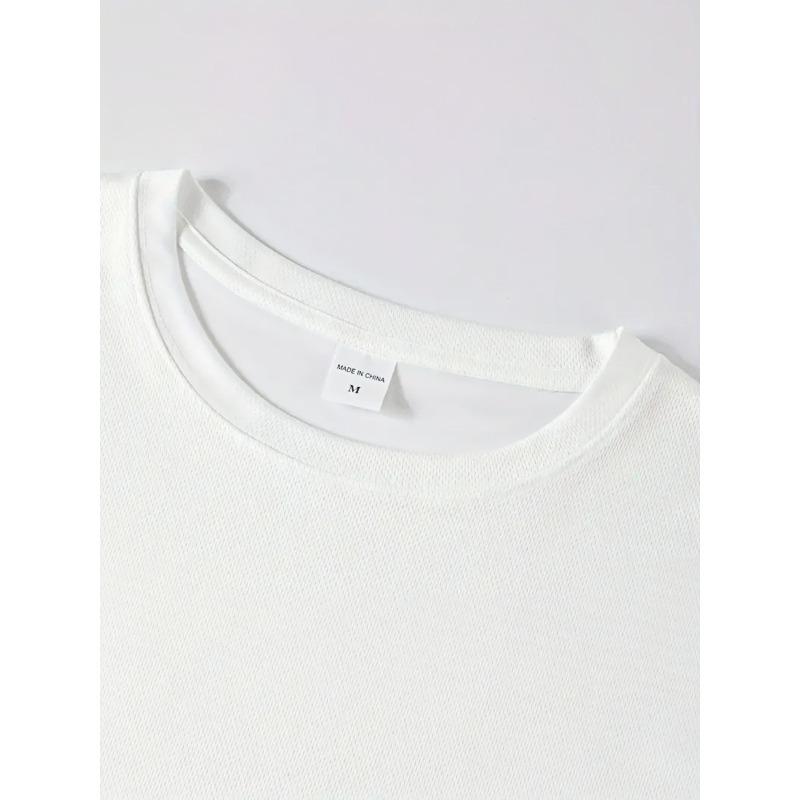 European size Comfortable Sports T-Shirt for Men, Print T-Shirt, Casual Men'S T-Shirt with a Creative Style Casual Fashionable Tees for Men