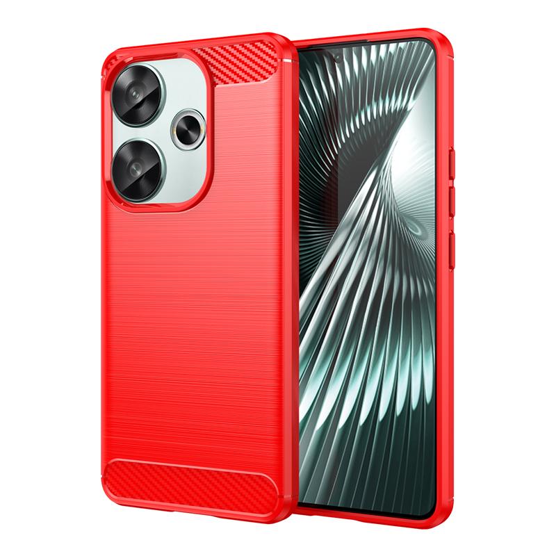 For Cover Xiaomi Poco F6 Case For Poco F6 M6 X6 Pro Anti-knock Soft Silicone Carbon Fiber Back Case For Poco F6 Case 6.67 inch