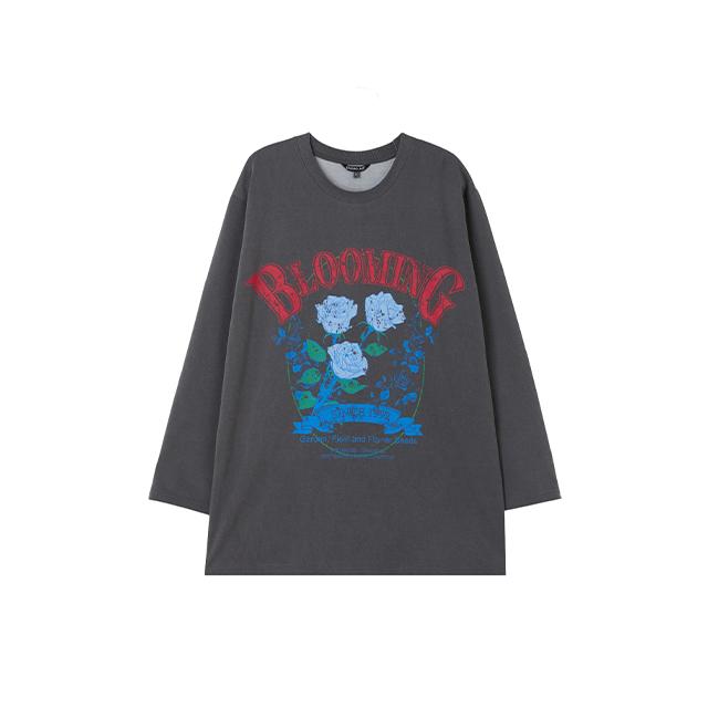LAP Blooming Rose Boxy T-Shirt Ar1Ct263