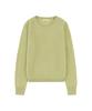 Siyajyu Sikn2175 Basic Round Neck Long Sleeve Knit_Yellow Green