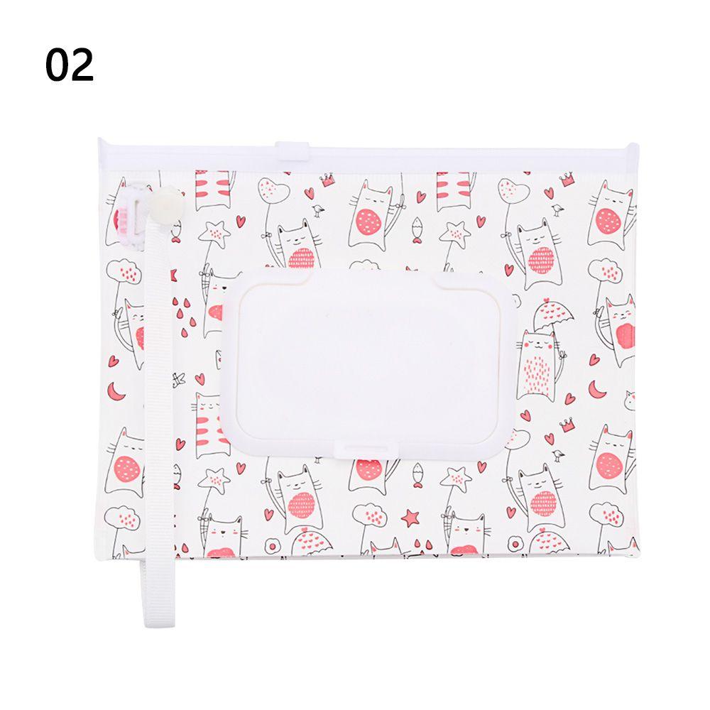 Snap-Strap Flip Cover Carrying Case Stroller Accessories Wet Wipes Bag Tissue Box Cosmetic Pouch