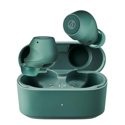 Wireless Bluetooth Earphones with Noise Deep Up To 20 Hours of IP55 Waterproof and Compact and App Low Latency and GR Evergreen Audio-Technica