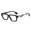 Ins Fashion Retro Square Blue Light Blocking Glasses Brand Deisgner Rivets Luxury Anti Blue Glasses Frame Lundon Style
