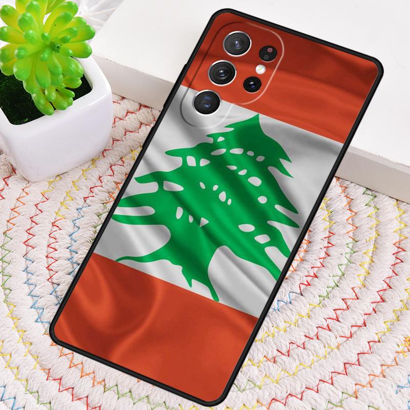 Libanon Flagge Silikon Handyhülle Für Samsung Galaxy note 10 pro S26 S25 S24 S23 S22 S21 Plus S25Ultra Capa Cover
