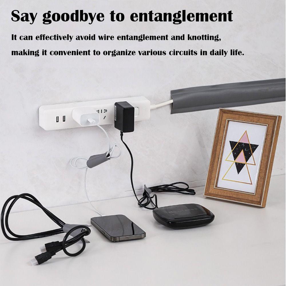NEW Paintable Cable Concealer Self-Adhesive PVC Electric Wire Slot Mould Proof Waterproof Cable Management Home Office