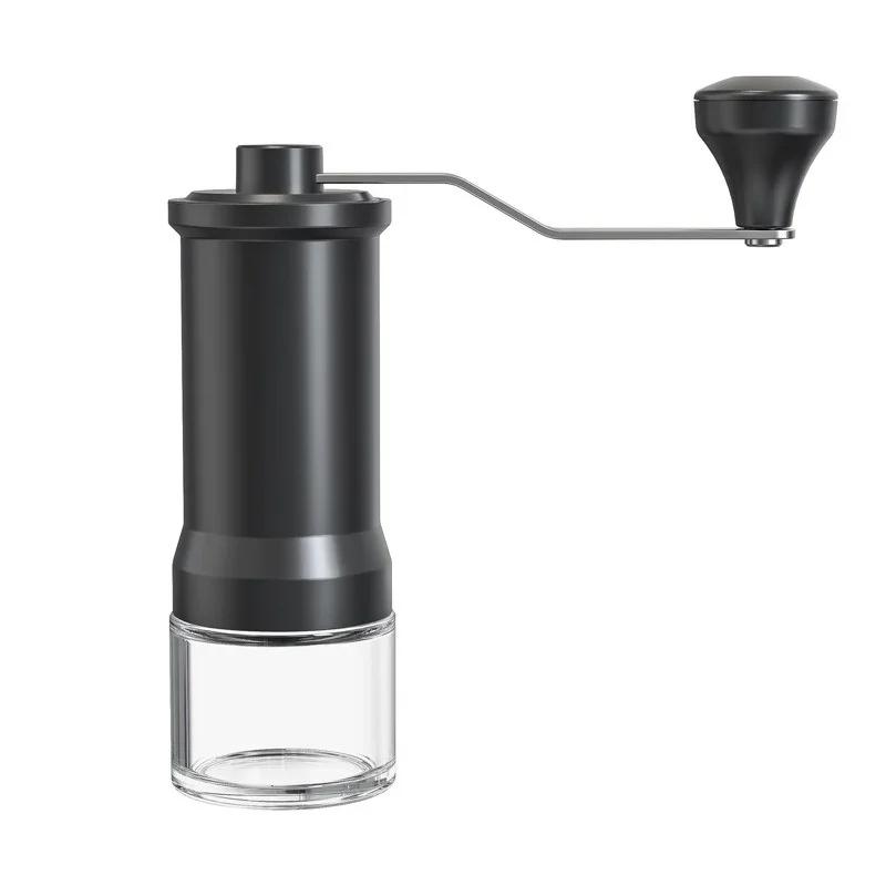 Rasnita de boabe de cafea cu manivela Miez de macinat ceramica Grosime reglabila Rasnita de boabe de cafea Perie curata Instrumente de preparare a cafelei