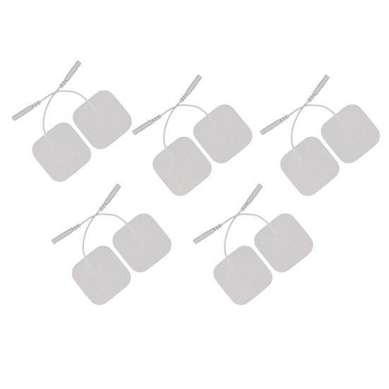 10Pcs/Set Electrode Pads Self-Adhesive Releasing Fatigue with Pinhole Physiotherapeutic Patches Replacement Tens Massagers Pads for Massage Machine