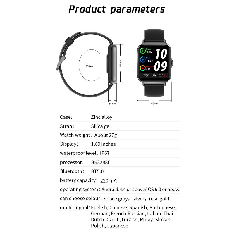 Bluetooth Answer Call Smart Watch Men Full Touch Dial Call Fitness Tracker IP67 Waterproof Smartwatch Men Women +Box