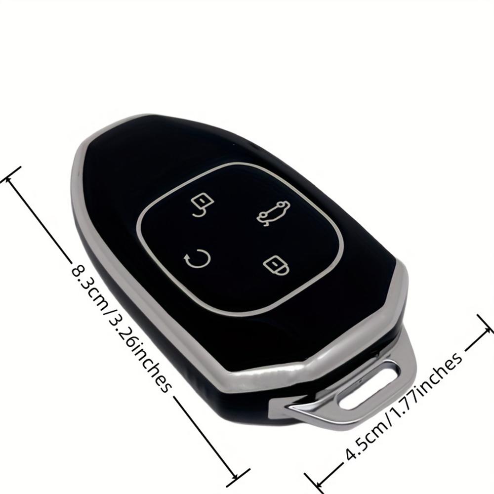 Car Key Case Cover with Keychain Lanyard for Trumpchi GAC 2021 Empow J11 J12 J13 J14 J15 J16 GS8 Protector Accessories