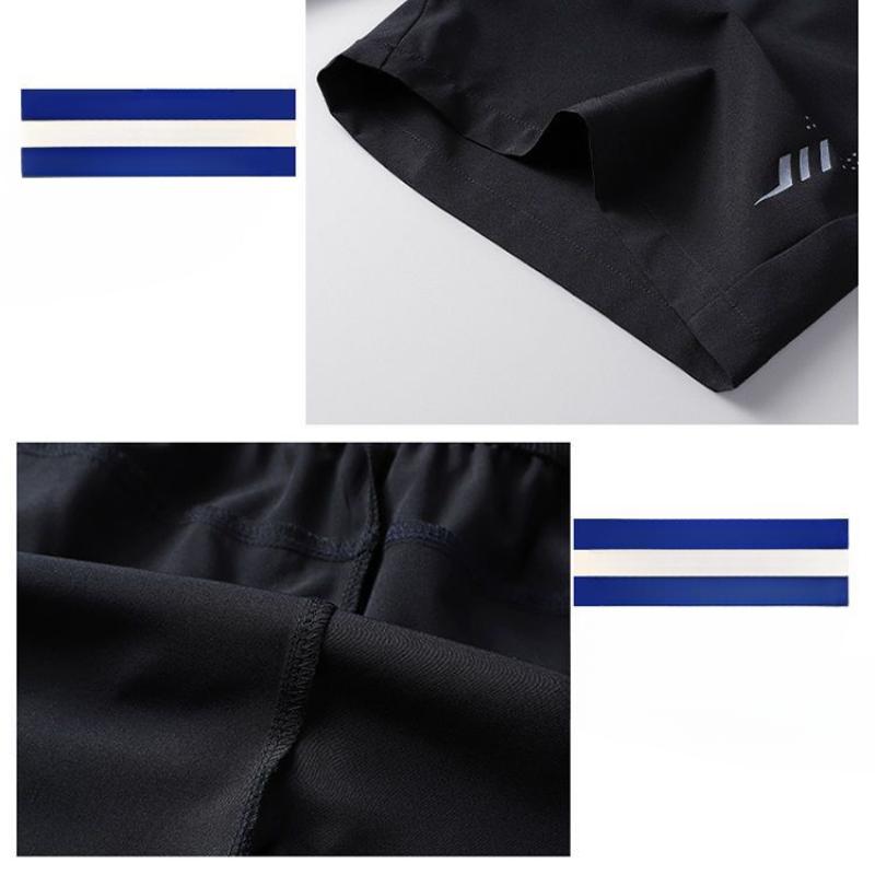 Nieuwe zomerstijl basketbalshorts voor casual mannen, snel drogende vijfkwartbroek, losse oversized fitnessbroek van ijszijde