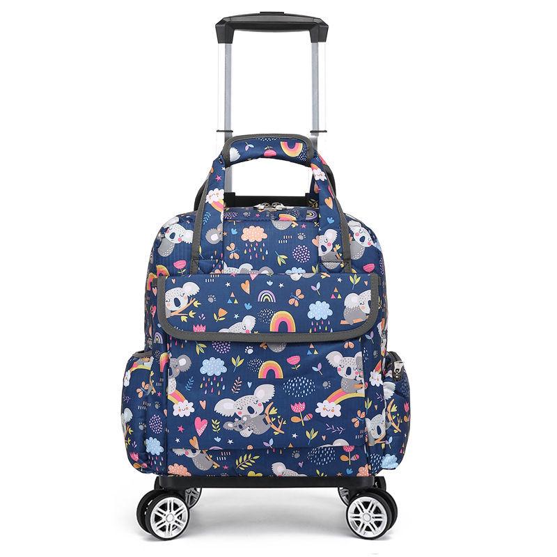 Leichte Faltbare Wasserdichte Trolley-Handtasche mit Universalrädern für Kurztrips und zum Mitnehmen an Bord