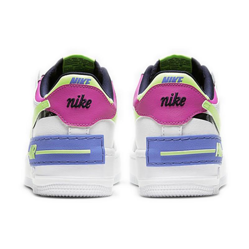 Nike Air Force 1 Low Shadow White Sapphire Barely Volt Women's Sneakers CJ1641-100