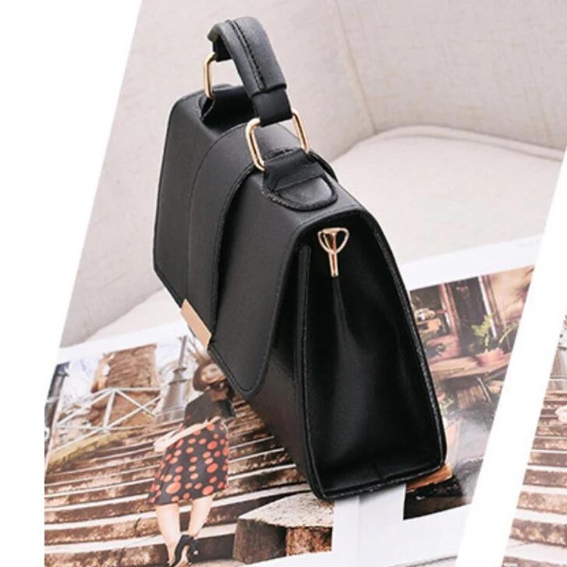 Women Fashion Pu Leather Shoulder Compact Flap Crossbody Handbags Top Handle Messenger Bags High Quality Luxury Ladies Hand Bag