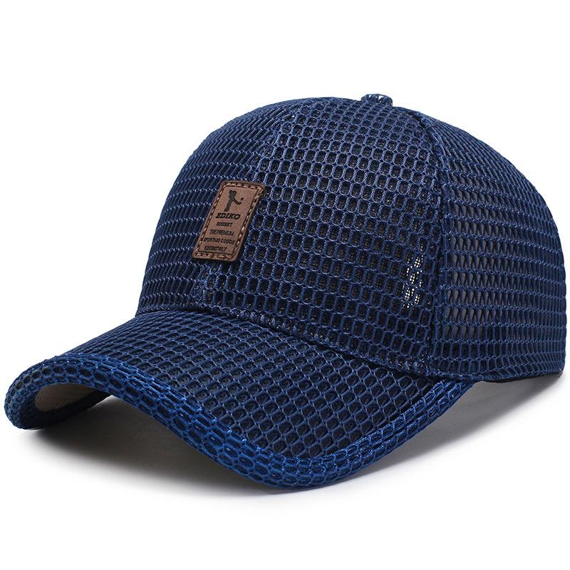 Summer Mesh Baseball Cap Women Men Letter Embroidered Patch Snapback Hat Casual Breathable Unisex Street Hip Hop Trucker Caps