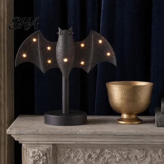 Gothic Accent Lighting Halloween Witch Lantern, Resin Tabletop Decor with Warm Glow, Spooky Centerpiece Table for Shelf Desk Party, Haunted