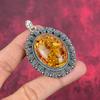 Gorgeous Baltic Amber Gemstone Jewelry, Handmade 925 Solid Sterling Silver Jewelry, Amazing Pendant Necklace For Wedding Gift
