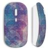 Mouse Senza Fili - Graphic Design - Blu Viola - Wifi USB - Compatibile Mac e PC - Ergonomico