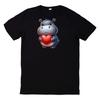 T-Shirt Cute Hippopotamus with Heart Motif
